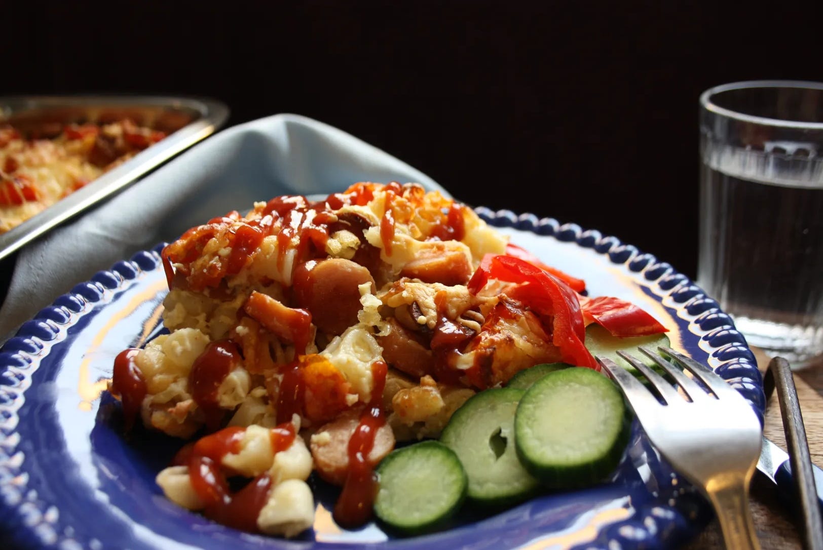 Makaronipudding med korv | Madame Edith | Allt om Mat
