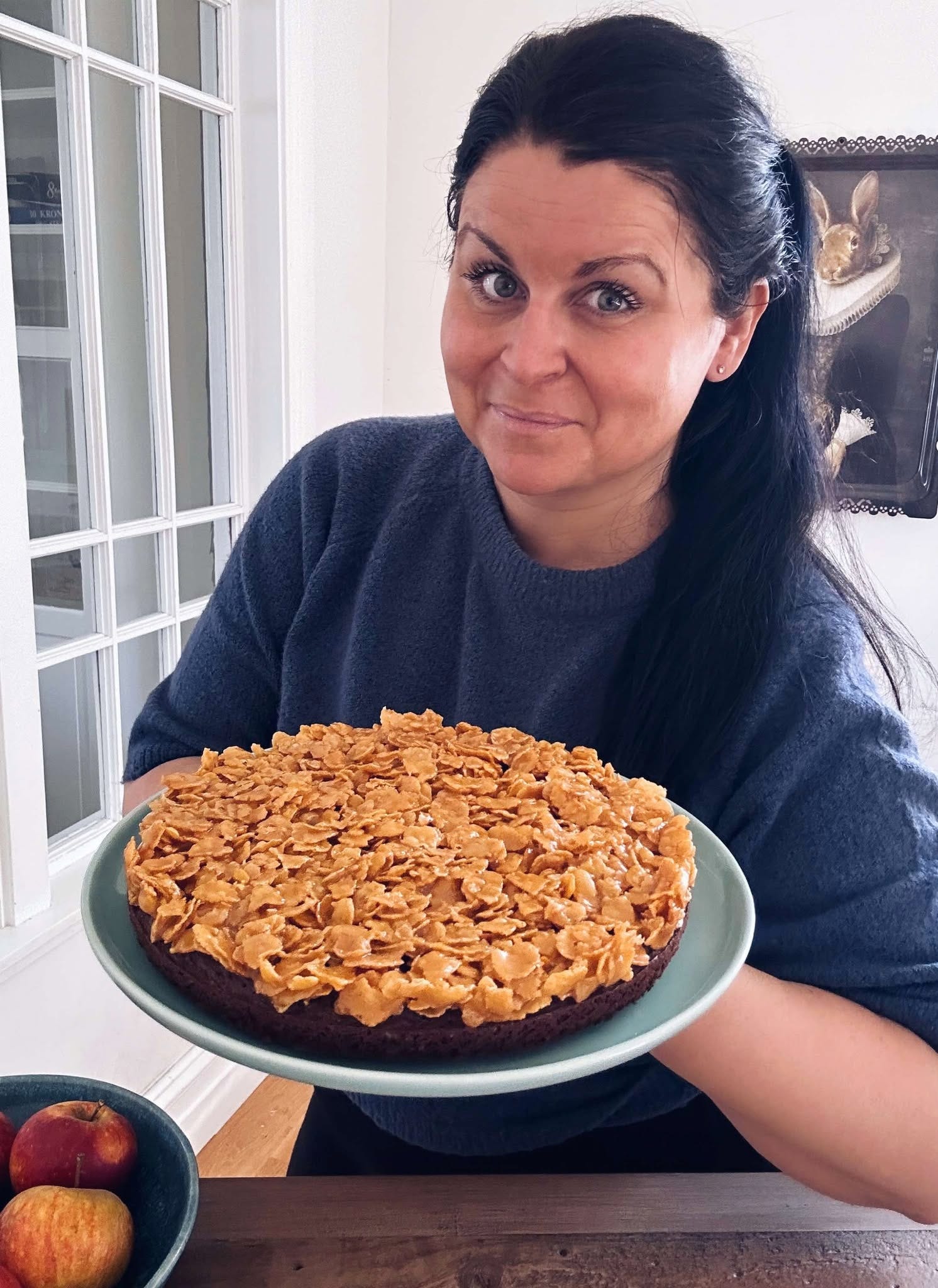 Kladdkaka med kolatäcke med cornf... | Madame Edith | Allt om Mat