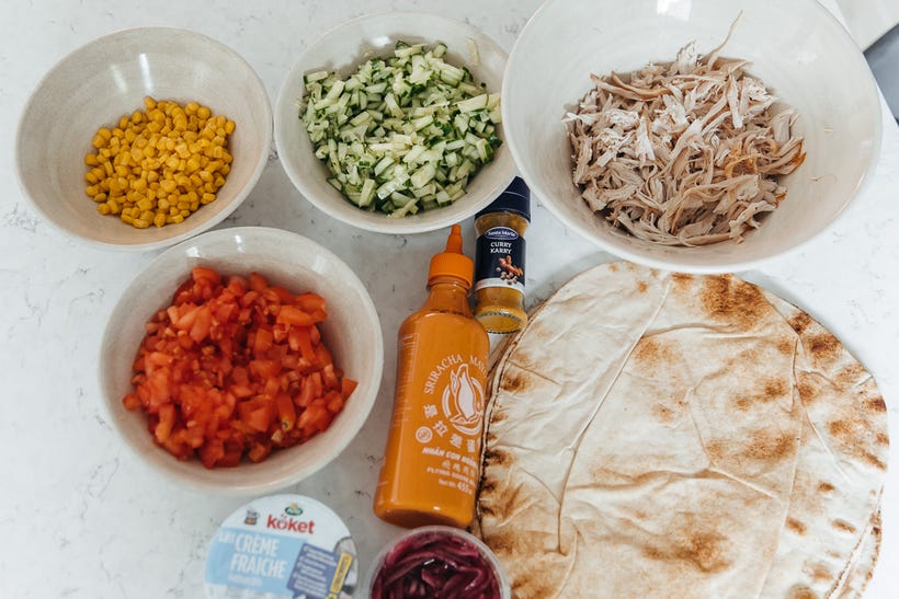 Mumsiga currykyckling wraps Paula Rosas Amelia